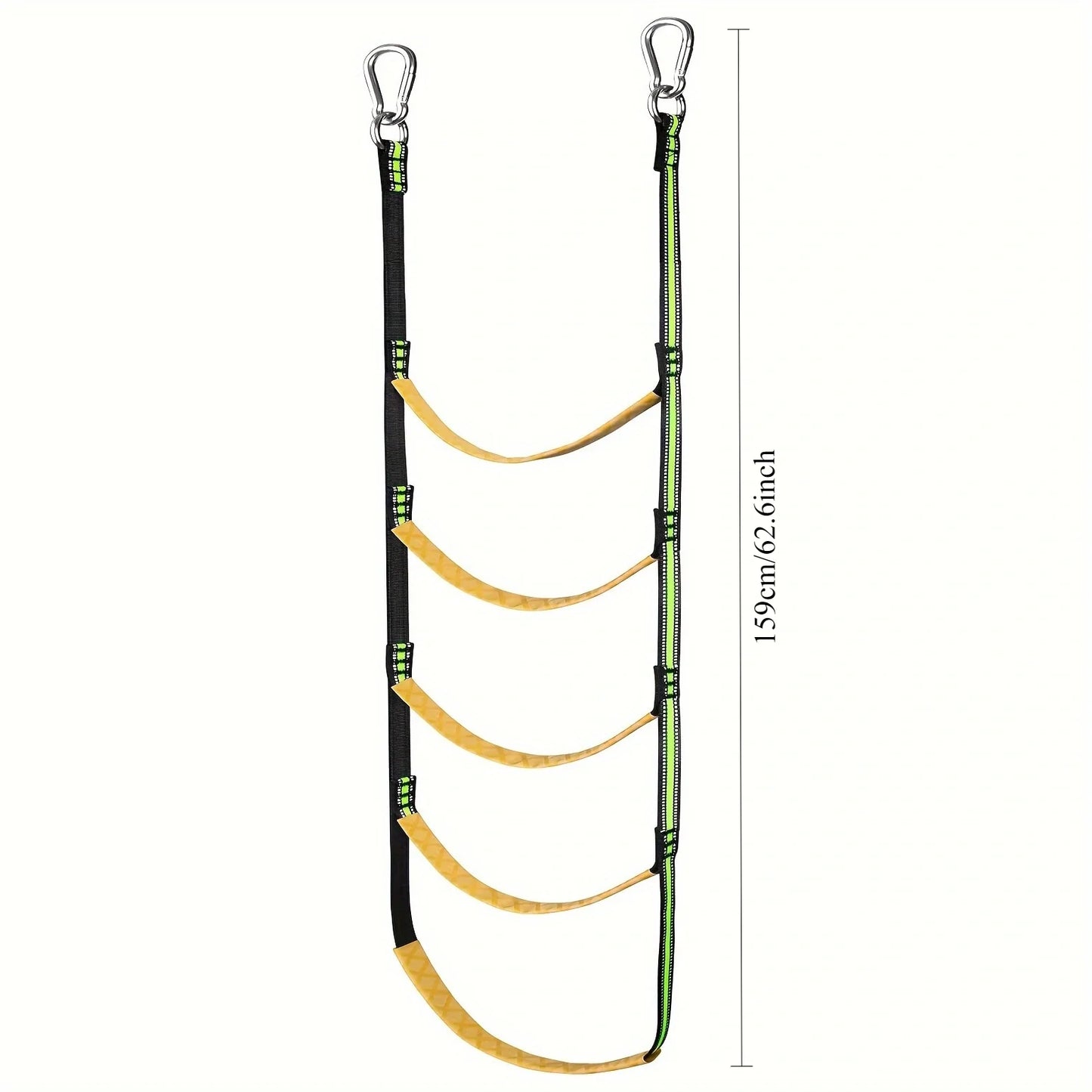 Portable Nylon Boat Rope Ladder - 3/4/5 Step Auxiliary Boarding Ladder for Marine & Water Sports