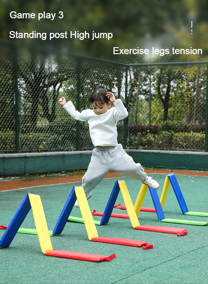 Jump Frame Drill Holes Training Set - Outdoor Sensory Integration Sports Toy for Kids & Kindergarten
