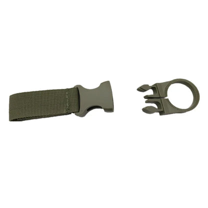 Outdoor Nylon EDC Carabiner Water Bottle Holder - Webbing Buckle Hook Clip for Backpack Belt Camping & Climbing