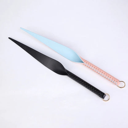 Premium Genuine Leather Equestrian Training Whip - Horse Riding Flogger Paddle for Professional Training