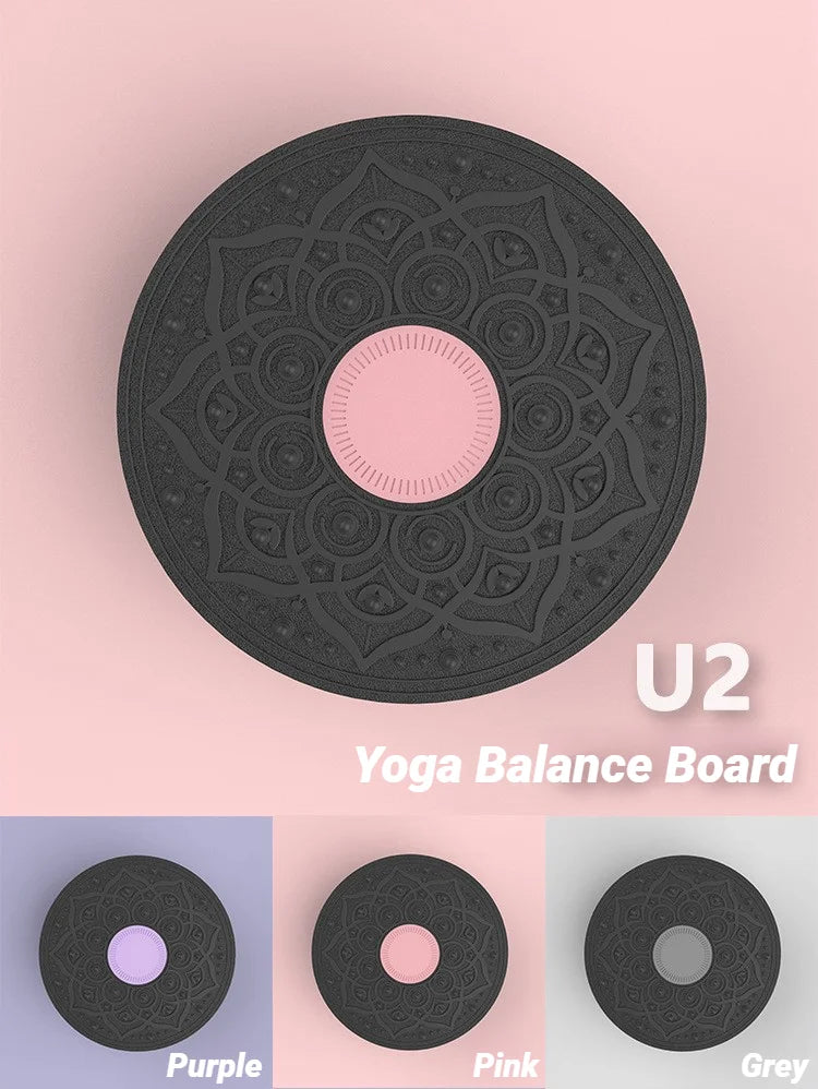 Non-Slip Balance Board - Wobble Trainer for Yoga, Rehabilitation, and Full-Body Fitness Training