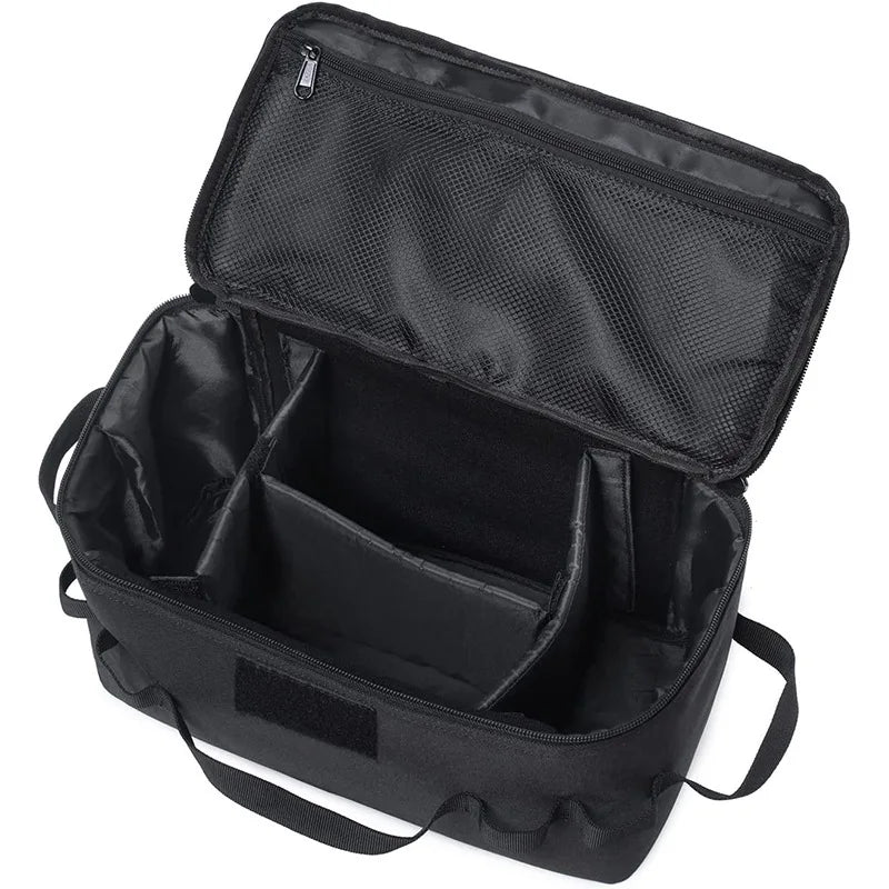 Large Capacity Camping Gas Canister Storage Bag - Multi-Purpose Outdoor Cookware & Ground Nail Tool Organizer Kit