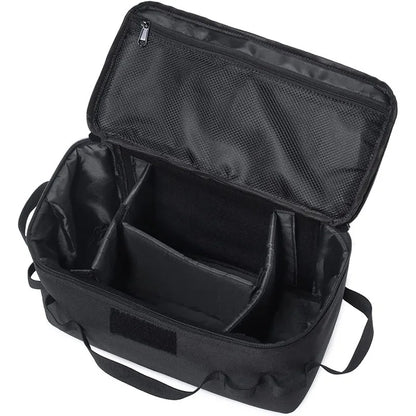 Large Capacity Camping Gas Canister Storage Bag - Multi-Purpose Outdoor Cookware & Ground Nail Tool Organizer Kit