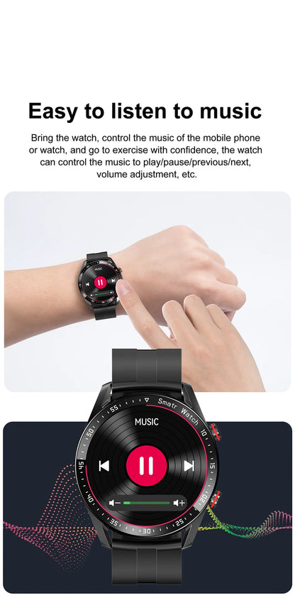 GT Series Smart Watch - HD Screen with Bluetooth Call, GPS Tracker, Heart Rate Monitor & IP68 Waterproof for Men & Women