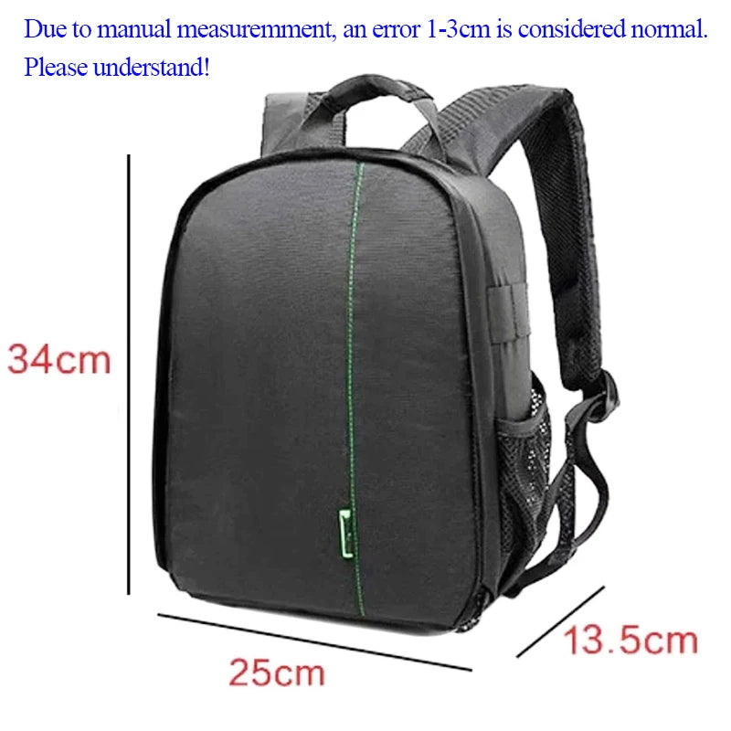 Professional Waterproof Camera Backpack - DSLR Photography Bag for Canon Nikon Sony Olympus Fuji - Digital Video Shoulder Knapsack Case