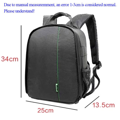 Professional Waterproof Camera Backpack - DSLR Photography Bag for Canon Nikon Sony Olympus Fuji - Digital Video Shoulder Knapsack Case