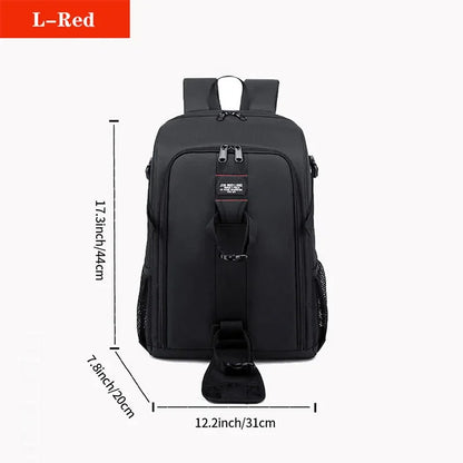 Waterproof Camera Backpack - Oxford Cloth Photography Bag for Outdoor DSLR Use