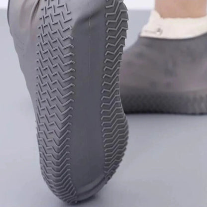 Silicone Waterproof Shoe Covers - Slip-Resistant Reusable Rain Boot Protectors for Outdoor Activities