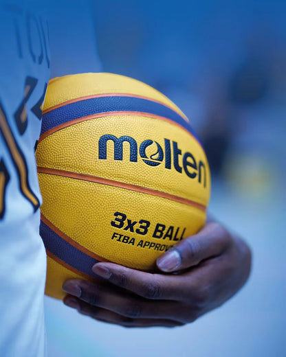 Official Competition Basketball Size 7 - PU Leather 3x3 Certified Standard Ball for Men's & Women's Training