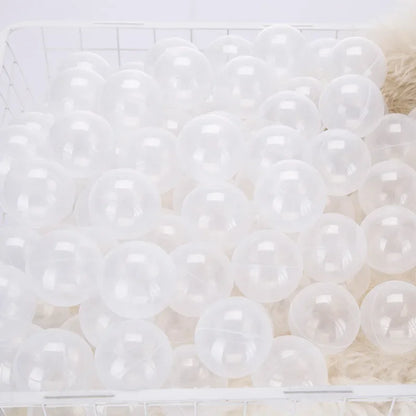 Colorful Ocean Ball Pit Balls - Eco-Friendly Non-Toxic Plastic Play Balls 5.5cm (50pcs Love & Star Shapes)