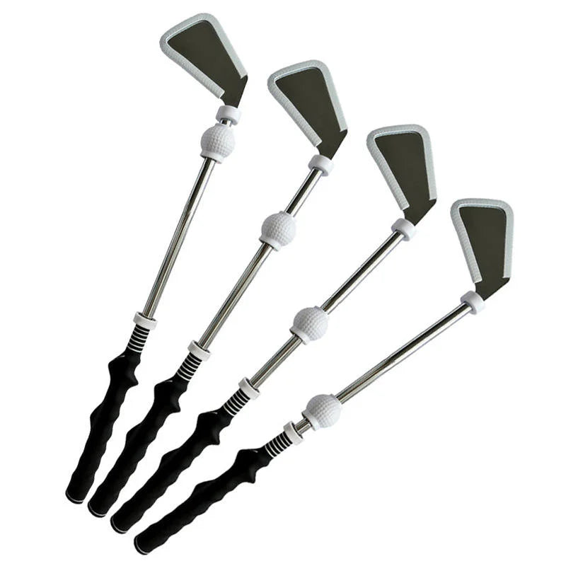 Retractable Golf Swing Trainer - Rhythm Click Sound Warm-Up Aid for Strength & Tempo Training