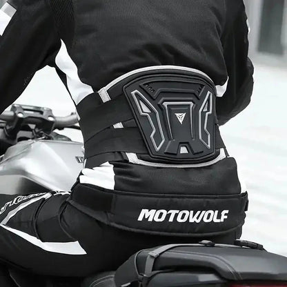 Professional Motorcycle Waist Protector - Adjustable Breathable Motocross Cycling Guard Belt