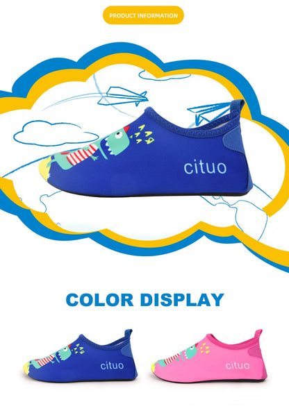 Quick-Dry Aqua Water Shoes for Kids - Lightweight Barefoot Beach Swimming Shoes for Boys & Girls