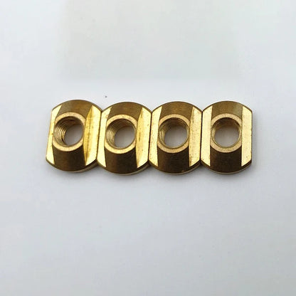 Brass Hydrofoil T-Nuts Kit (4pcs) - M8/M6 Track Mounting Hardware for All Water Sports Surfing Boards and Outdoor Hydrofoil Accessories