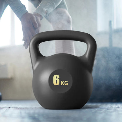 Water-Filled Soft Kettlebell 4/6KG - Anti-Slip Grip Hand Weight for Home Workouts & Muscle Training