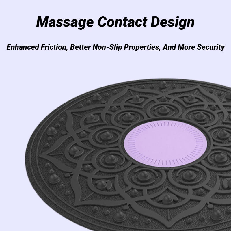 Non-Slip Balance Board - Wobble Trainer for Yoga, Rehabilitation, and Full-Body Fitness Training