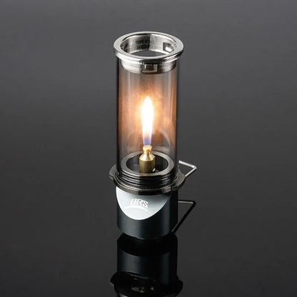 BRS-55 Windproof Gas Candle Lamp - Dreamlike Candlelight Tent Lighting for Outdoor Camping