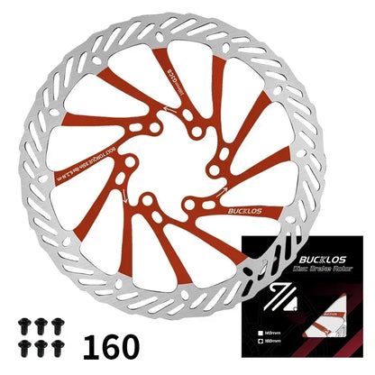 Ultralight Hydraulic Disc Brake Rotor 160/180/203mm - Mountain & Road Bike Compatible with Free Mounting Bolts