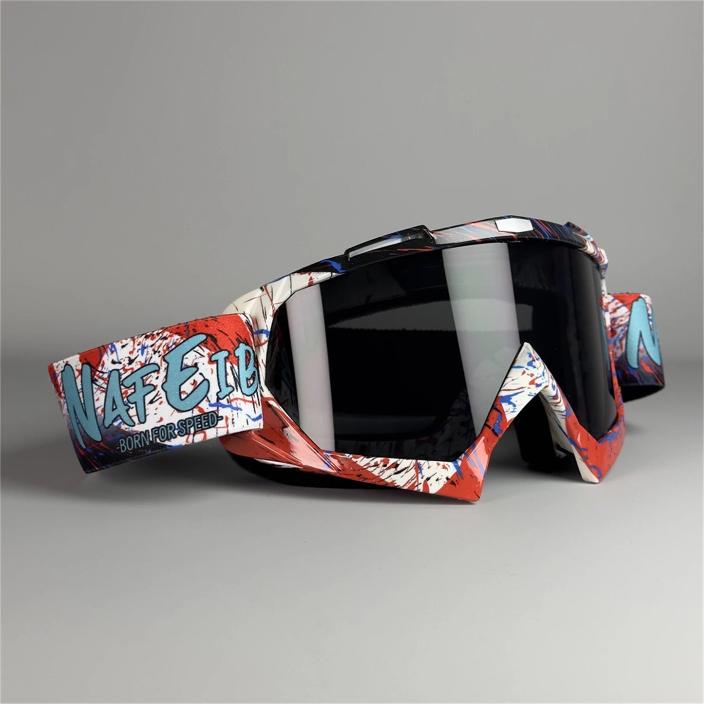 Premium UV400 Motocross Goggles - Dustproof ATV Dirt Bike Racing Glasses for Men, Women, Youth & Kids | MX Skiing Eyewear