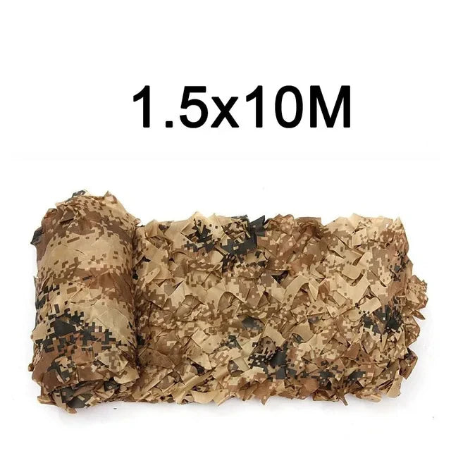Oxford Polyester Camouflage Netting - 1.5m Wide Camo Net for Hunting, Shooting, Camping & Outdoor Concealment