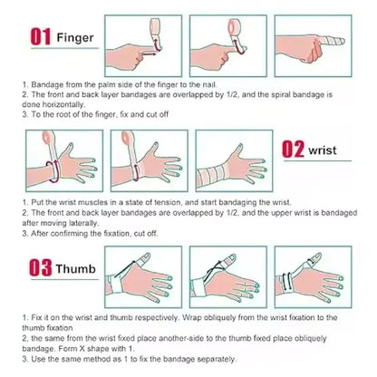 Athletic Self-Adhesive Cohesive Bandage Wrap - Skin Tone Non-Woven Elastic Stretch Tape