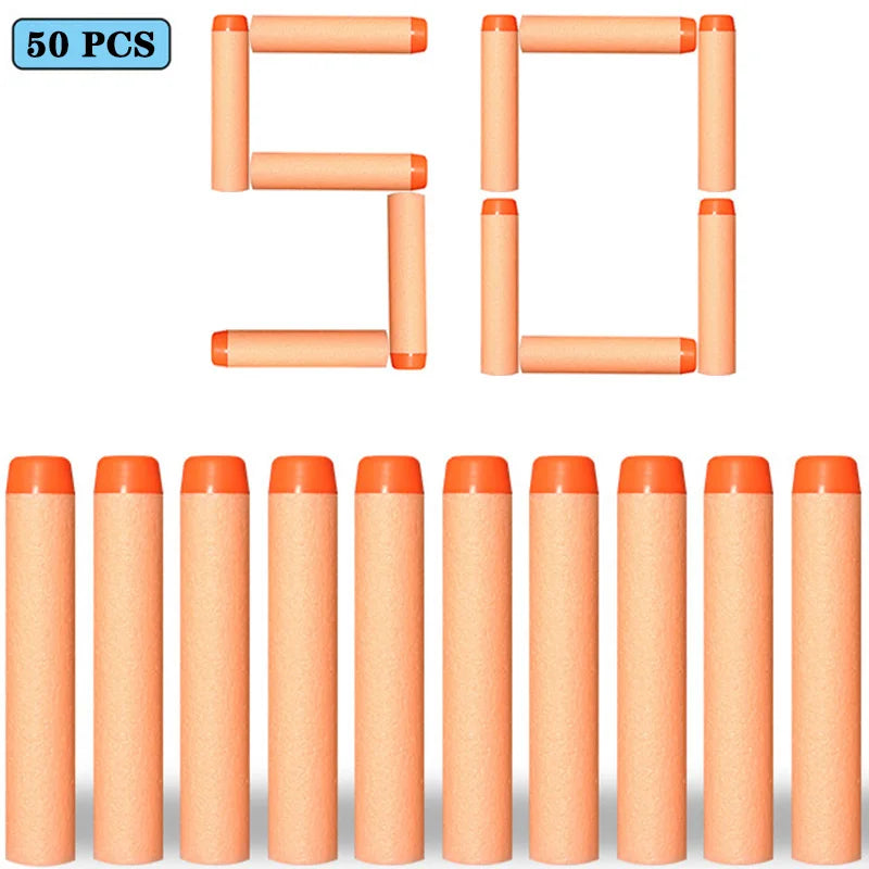 Soft EVA Foam Darts 7.2cm - 100 Pack Refill Bullets for Toy Blasters