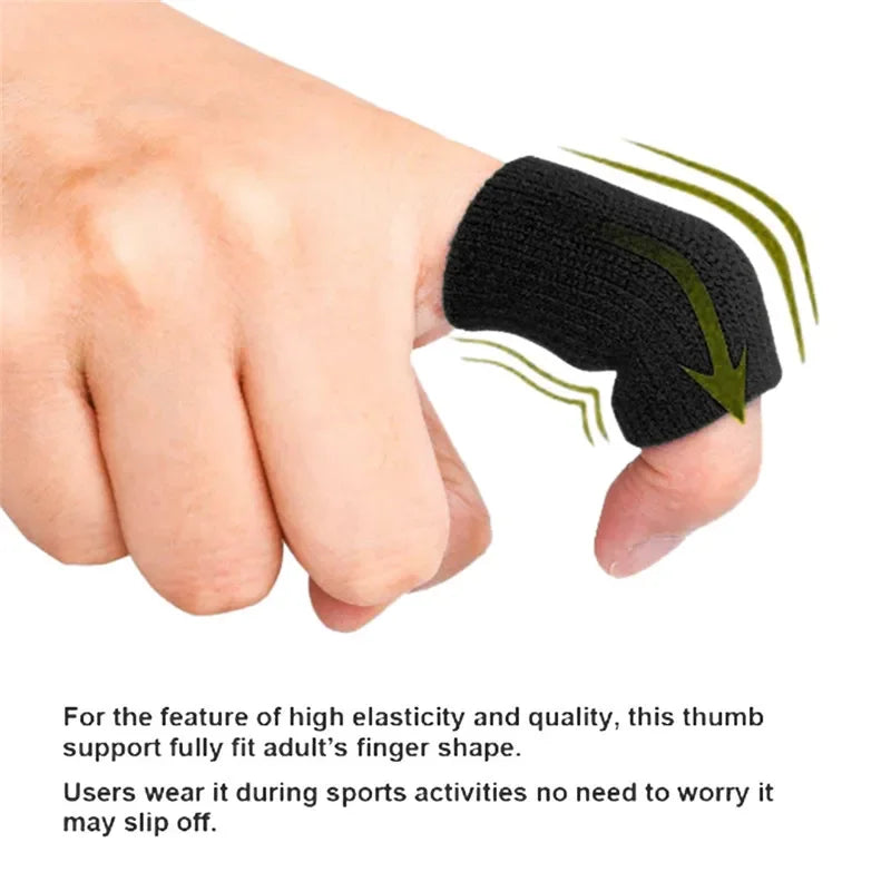 Athletic Finger Support Sleeves - 10 Pack Compression Guards for Basketball, Volleyball, Gym & Sports