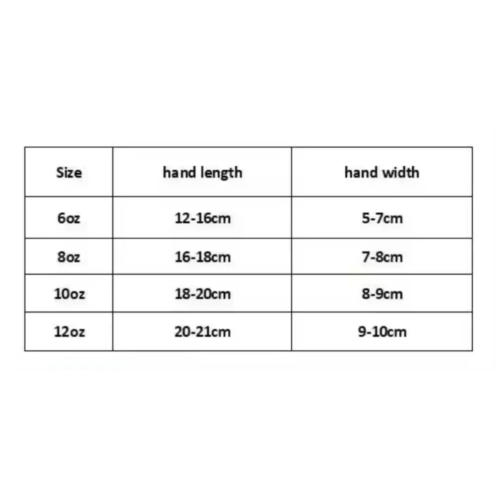 Professional Boxing Gloves – PU Leather, Breathable, 6-16oz – Muay Thai, Sanda, Taekwondo Training