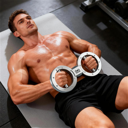 Adjustable Grip Strength Trainer - Rotator Machine Forearm Exerciser (8-15 lbs)