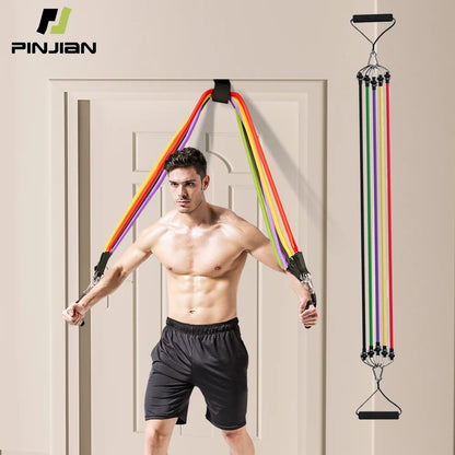Premium Resistance Bands Set for Bodybuilding and Muscle Training
