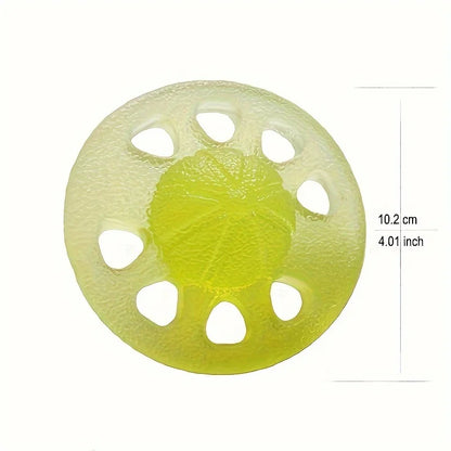 TPE Hand Exercise Band & 8-Hole Grip Ball - Grip Strength Trainer for Muscle Building, Rehabilitation & Stretching