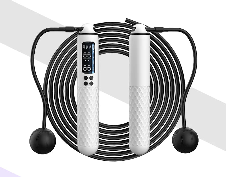 USB Rechargeable Smart Jump Rope - Digital Wireless Calorie Counter with Adjustable Length