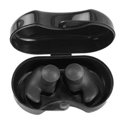 Waterproof Silicone Swimming Ear Plugs - 2 Pack Reusable Diving & Water Sports Earplugs for Swimming, Surfing, Showering & Bathing