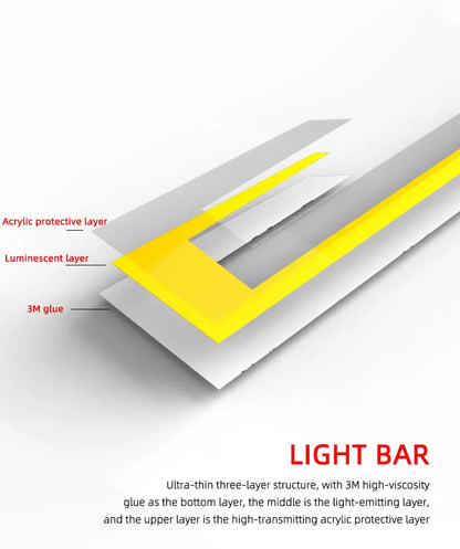 LED Motorcycle Helmet Warning Light Strip - Waterproof EL Cold Light Sticker with 4 Flashing Modes for Night Riding