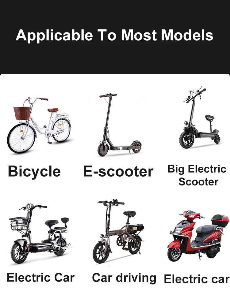 2PCS Universal Bike Handlebar Mirror - 360° Adjustable Rotatable Rearview for MTB & Road Bikes