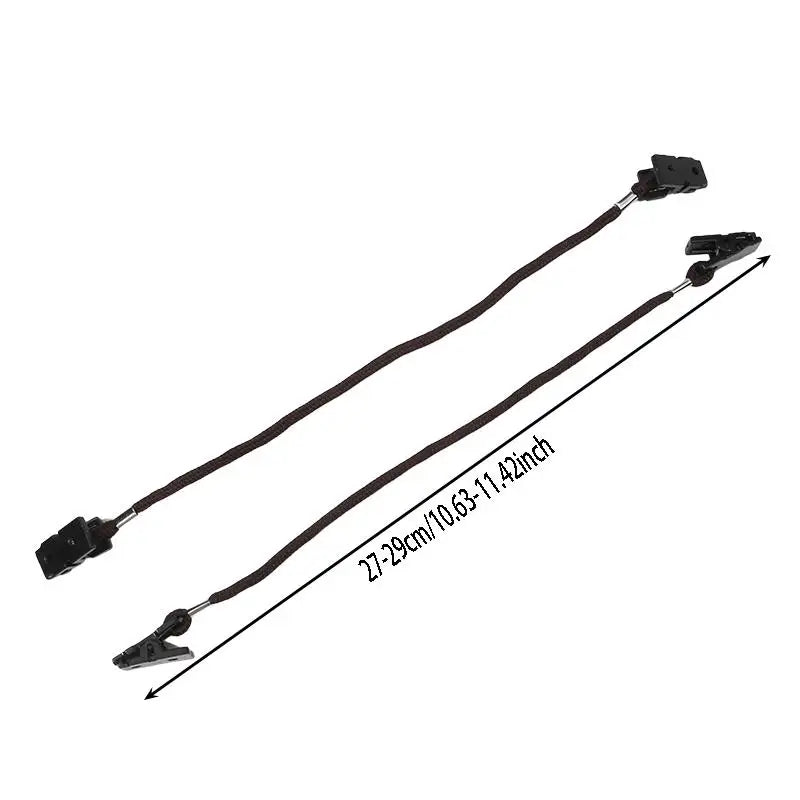 Wind-Proof Hat Clips - 2-Pack Outdoor Cap Retainer Lanyard Rope for Camping, Hiking & Travel Equipment