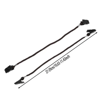 Wind-Proof Hat Clips - 2-Pack Outdoor Cap Retainer Lanyard Rope for Camping, Hiking & Travel Equipment