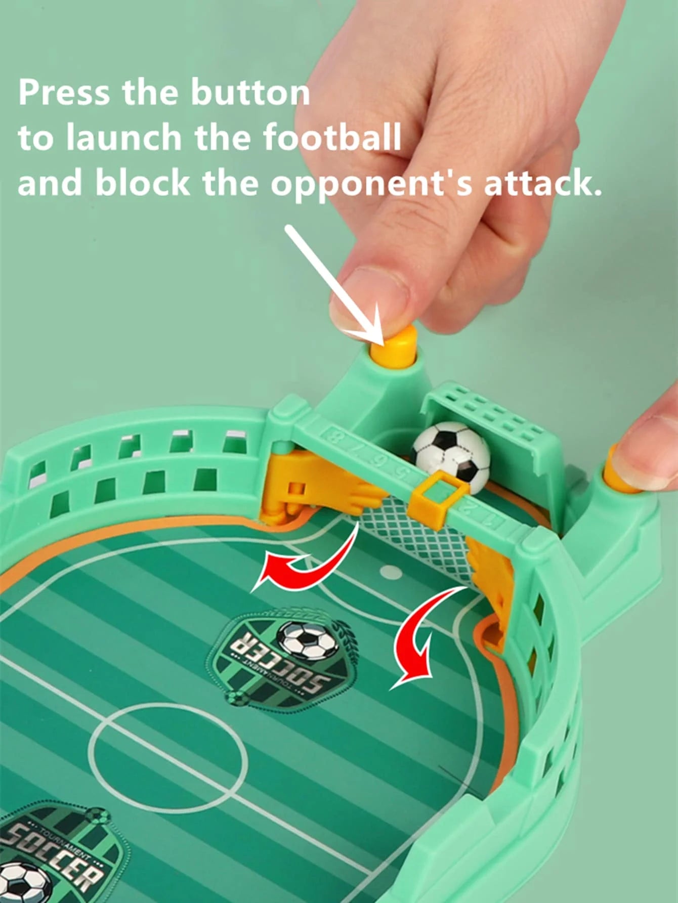 Mini Tabletop Soccer Game - Interactive Desktop Football Competition for Family & Friends