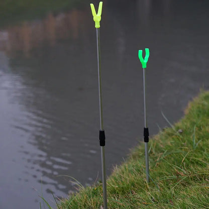 Telescopic Fishing Rod Holder - Adjustable 50-80cm Extending Bankstick Stand with Rod Rest Bracket for Fishing Accessories