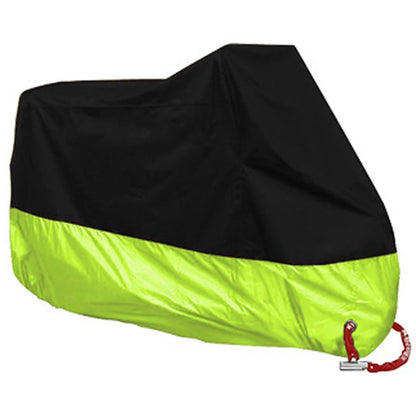 All-Season Waterproof Motorcycle Cover - UV Protection, Dustproof, Indoor/Outdoor for Motorbikes & Scooters