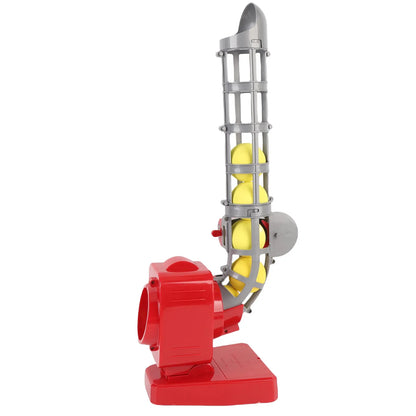 2-in-1 Baseball & Tennis Automatic Pitching Machine - Complete Training Set with Bat, Racket & 6 Balls