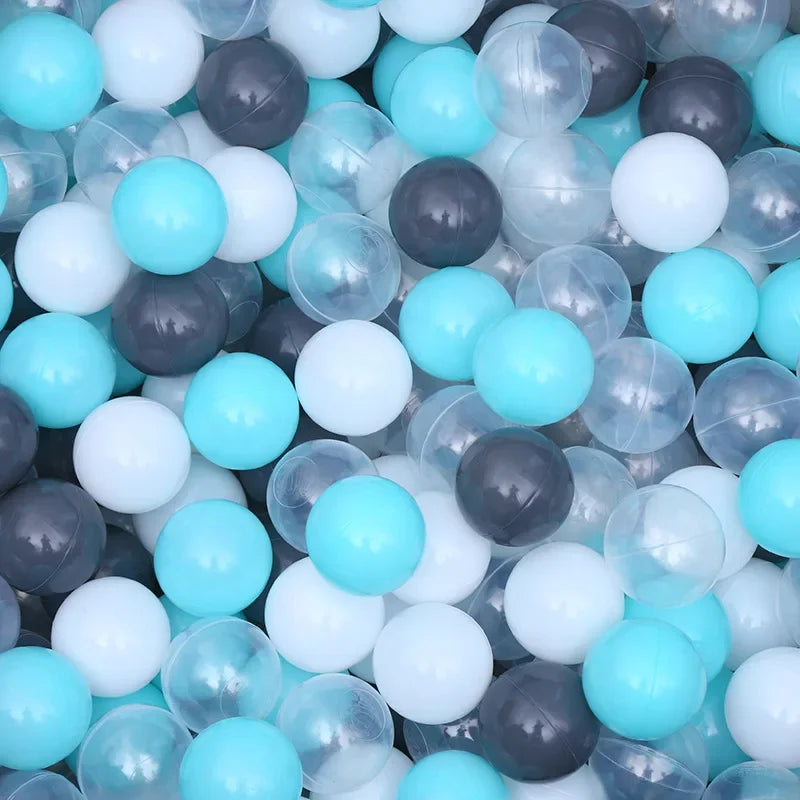 Colorful Ocean Ball Pit Balls - Eco-Friendly Non-Toxic Plastic Play Balls 5.5cm (50pcs Love & Star Shapes)