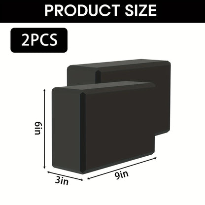 High-Density Foam Yoga Blocks - 2-Pack Lightweight, Supportive & Odor-Free Yoga Gear for Studio & Gym Practice