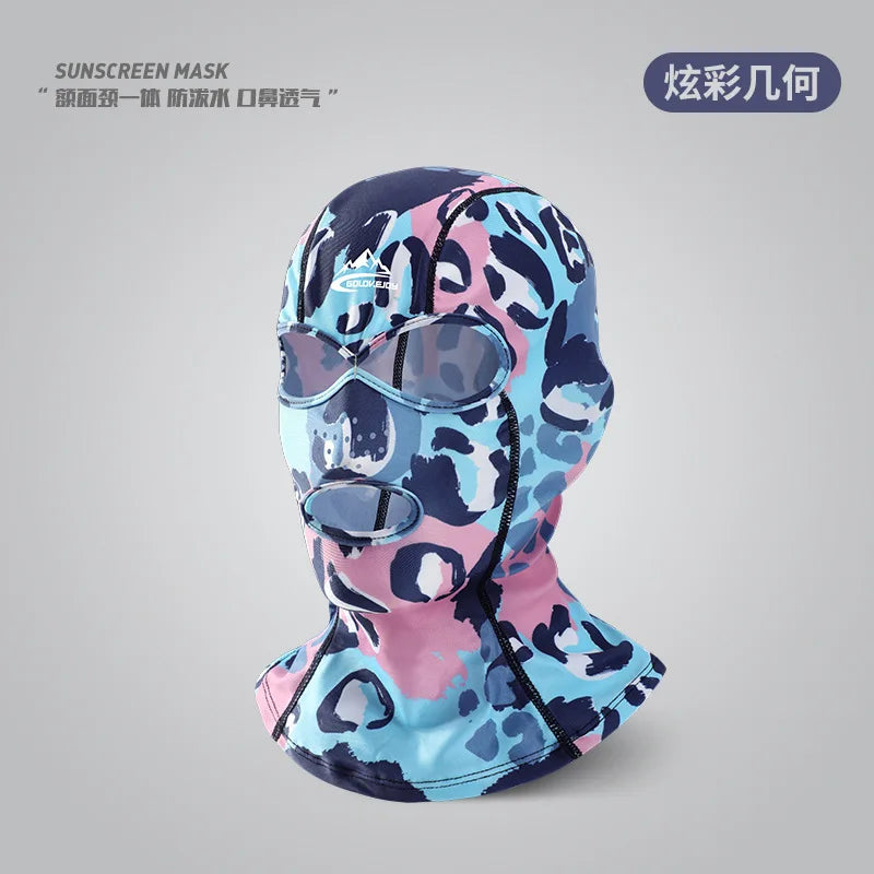 UV Protection Swimming Face Mask - Breathable Diving Cap for Men & Women Beach Sun Protection