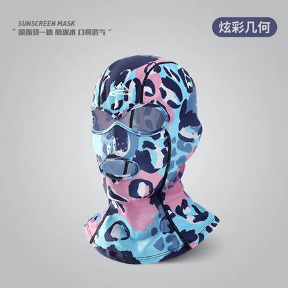 UV Protection Swimming Face Mask - Breathable Diving Cap for Men & Women Beach Sun Protection