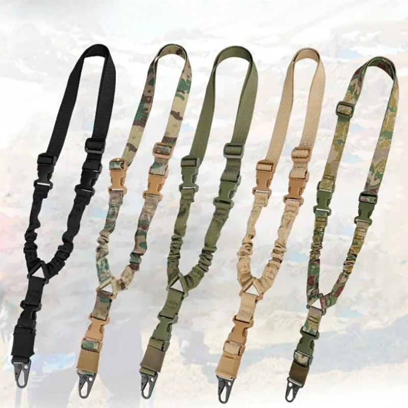 Unisex Camouflage Tactical Single-Point Harness - 2025 Outdoor CS Gun Safety Rope with Diagonal Belt for Hunting Sports