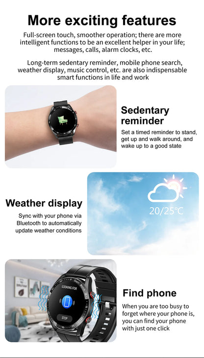 GT Series Smart Watch - HD Screen with Bluetooth Call, GPS Tracker, Heart Rate Monitor & IP68 Waterproof for Men & Women