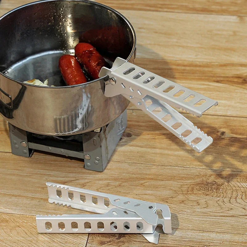 Aluminum Alloy Heat-Resistant Clip, Bowl Pot Clamp Holder for Camping, Pan Handle, Kitchen Accessories