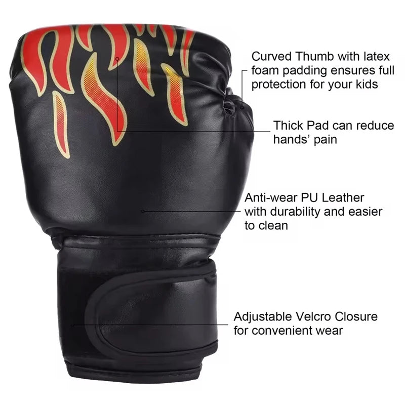 Boxing Training Gloves for Kids & Adults - Taekwondo Combat Fitness Protective Gear