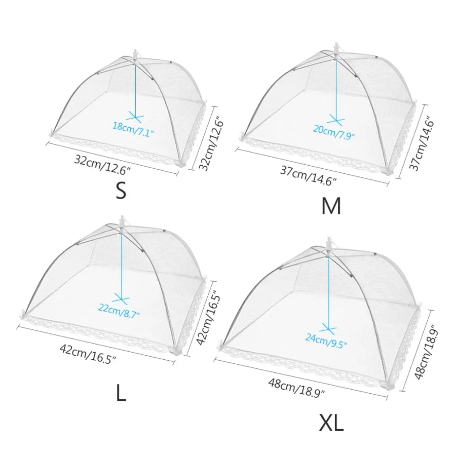 Pop-Up Mesh Food Cover - Collapsible Insect Protection Tent for Outdoor Dining